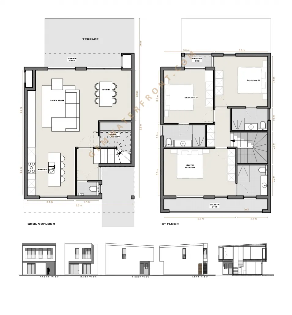 3BR villa
